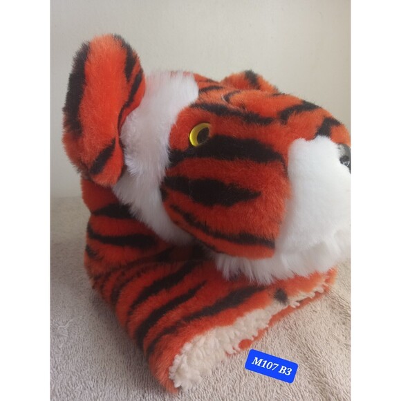 PUPPET PLUSH DAPHNE  TIGER BRIGHT ORANGE WITH BLACK STRIPES - Picture 1 of 6